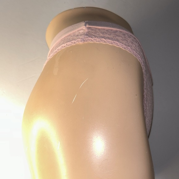PINK Victoria’s Secret Dusty Rose Sheer Leopard Lace Mesh Thong Panties Sz M NEW - Picture 4 of 17
